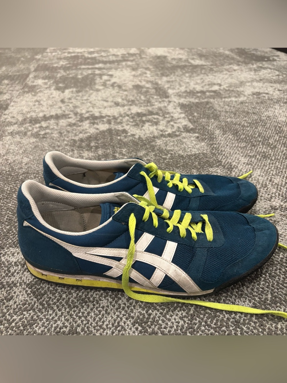 Onitsuka Tiger Ultimate 81 Mako Blue White Sneakers Mens U.S. 12